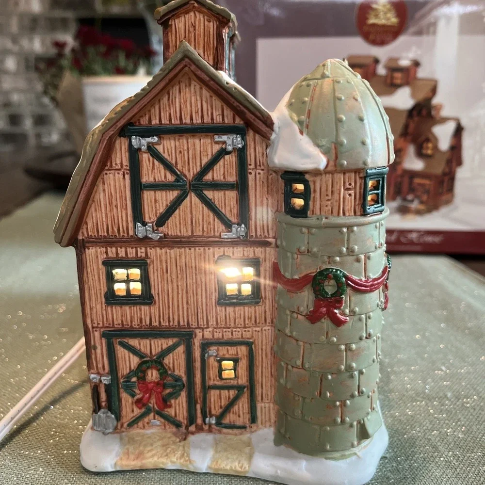 Lemax Village Collection 2002 Harvest Crossing Miller's Barn #25658A-Retired EUC